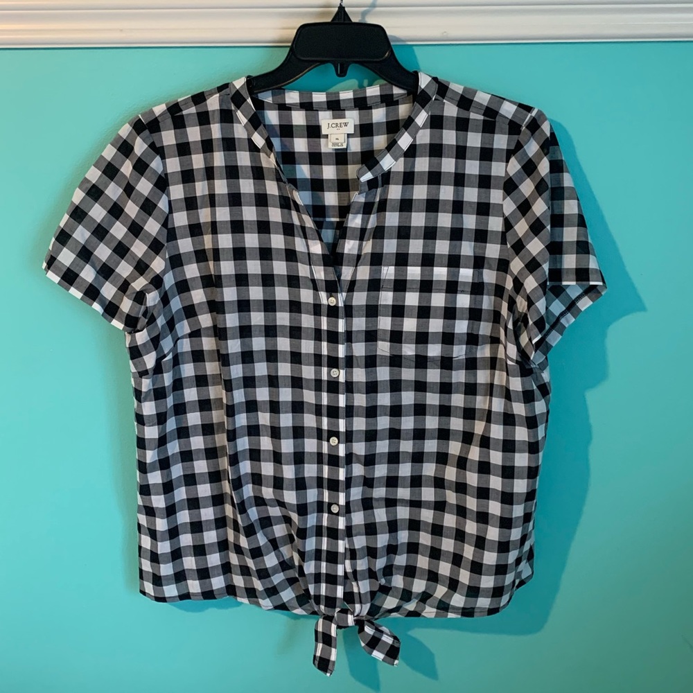 J. Crew Button-down Checked Shirt Sz XL